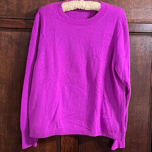 J Crew Classic Fit Crew Neck Vibrant Fuchsia size 2X